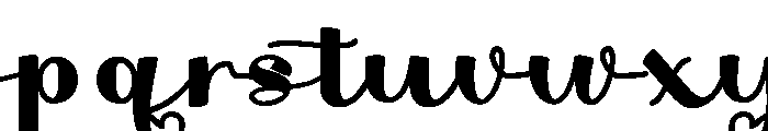 Velvetine Font LOWERCASE