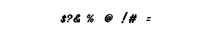 Velvety Vintage Font OTHER CHARS