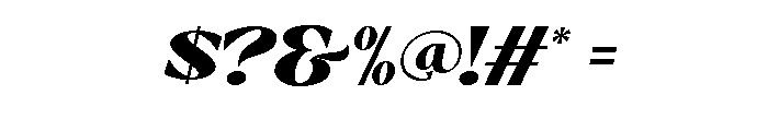 Venary Italic Font OTHER CHARS
