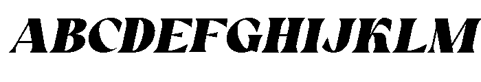 Venary Italic Font UPPERCASE