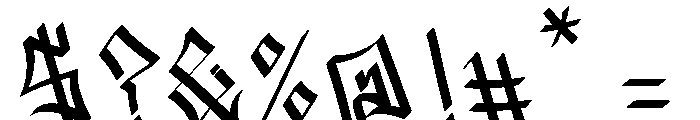 Vendalyx Font OTHER CHARS