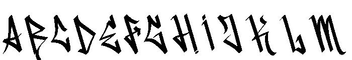 Vendalyx Font UPPERCASE
