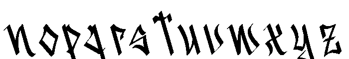 Vendalyx Font LOWERCASE