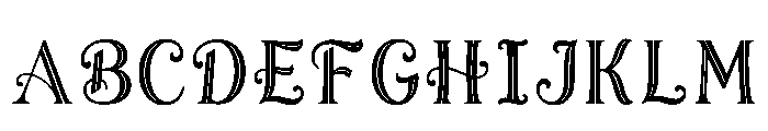 Veneria Regular Font UPPERCASE