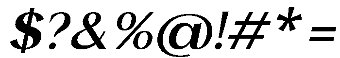 Veneza Italic Font OTHER CHARS