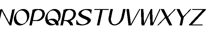 Vengance Italic Font UPPERCASE