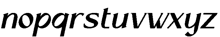 Vengance Italic Font LOWERCASE