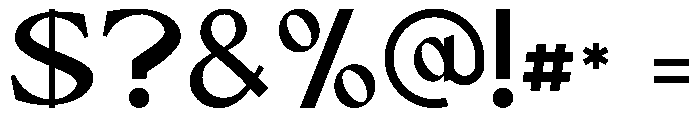 Vengance Font OTHER CHARS