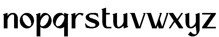 Vengance Font LOWERCASE