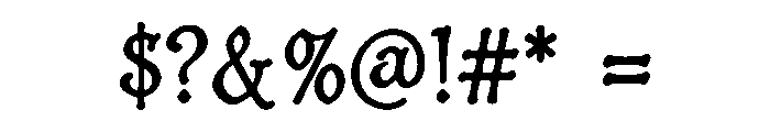 Venice Gothic Font OTHER CHARS