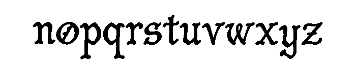 Venice Gothic Font LOWERCASE