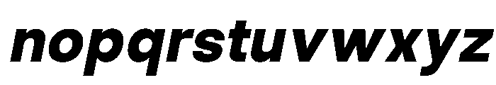 Ventaro Black Italic Font LOWERCASE