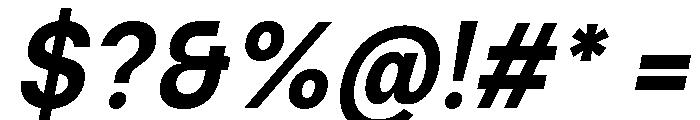 Ventaro Bold Italic Font OTHER CHARS