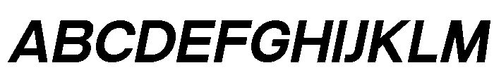 Ventaro Bold Italic Font UPPERCASE