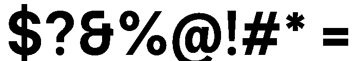 Ventaro Bold Font OTHER CHARS