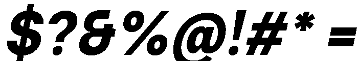 Ventaro Extra Bold Italic Font OTHER CHARS