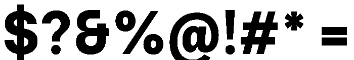 Ventaro Extra Bold Font OTHER CHARS
