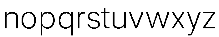Ventaro Extra Light Font LOWERCASE