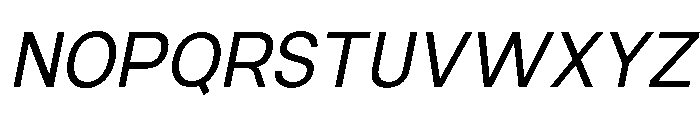 Ventaro Italic Font UPPERCASE