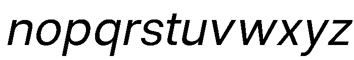 Ventaro Italic Font LOWERCASE