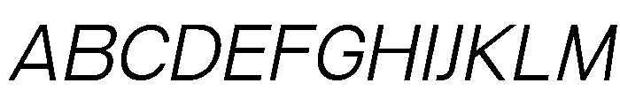 Ventaro Light Italic Font UPPERCASE