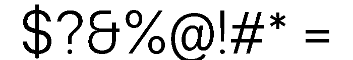 Ventaro Light Font OTHER CHARS