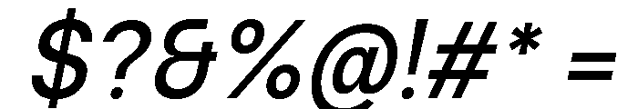 Ventaro Medium Italic Font OTHER CHARS