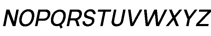 Ventaro Medium Italic Font UPPERCASE