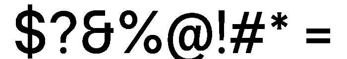 Ventaro Medium Font OTHER CHARS
