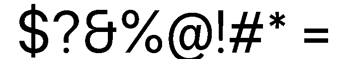 Ventaro Regular Font OTHER CHARS