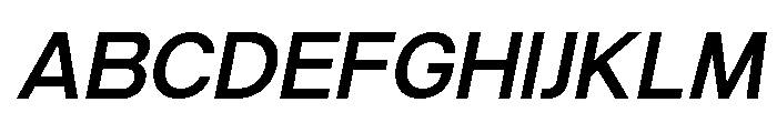 Ventaro Semi Bold Italic Font UPPERCASE
