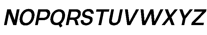 Ventaro Semi Bold Italic Font UPPERCASE