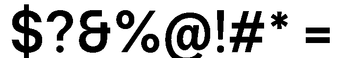 Ventaro Semi Bold Font OTHER CHARS
