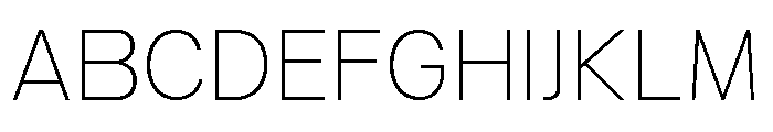 Ventaro Thin Font UPPERCASE