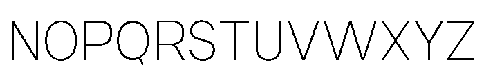 Ventaro Thin Font UPPERCASE