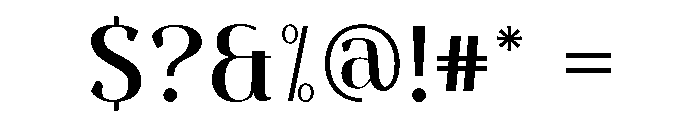 Ventura Regular Font OTHER CHARS