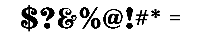 Vera Font OTHER CHARS