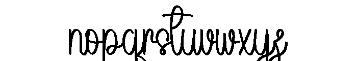 Verdant Holiday Font LOWERCASE
