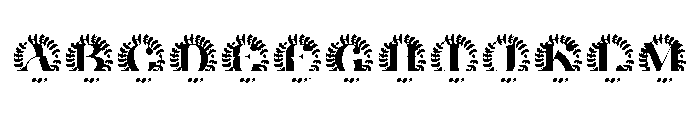 Verdelune Split Monogram Font UPPERCASE