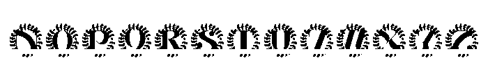Verdelune Split Monogram Font UPPERCASE