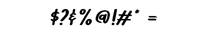 Verdera-Italic Font OTHER CHARS