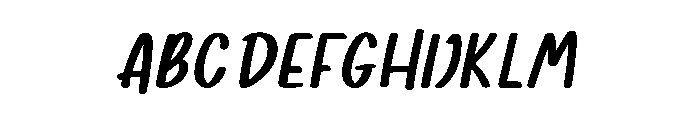 Verdera-Italic Font UPPERCASE