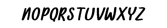 Verdera-Italic Font UPPERCASE