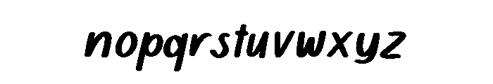 Verdera-Italic Font LOWERCASE