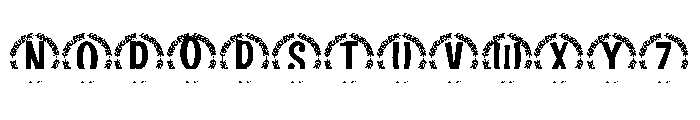 Verdiva Split Monogram Font LOWERCASE