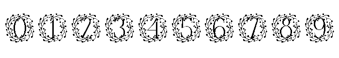Verdora Frames Monogram Font OTHER CHARS