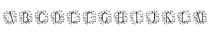 Verdora Frames Monogram Font UPPERCASE