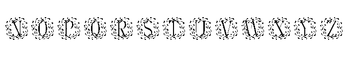 Verdora Frames Monogram Font LOWERCASE