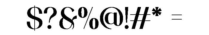 Vermica Regular Font OTHER CHARS