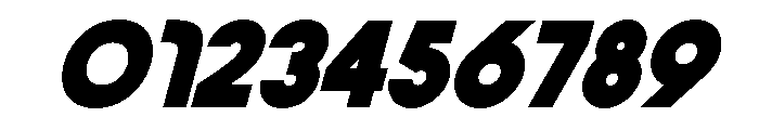 Vernosa Variable Black Oblique Font OTHER CHARS